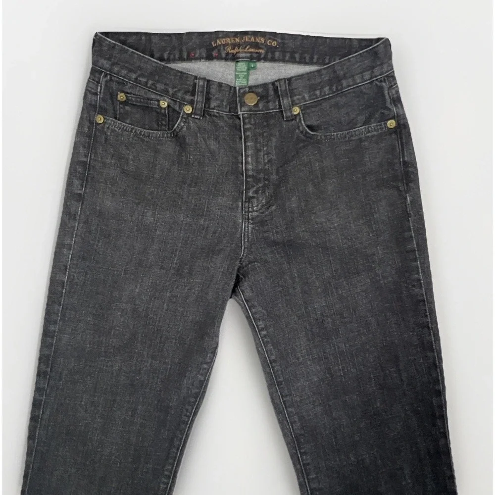Ralph Lauren Classic Straight Jeans 4 Black Lauren Jeans Co. LRL Denim - Picture 4 of 16